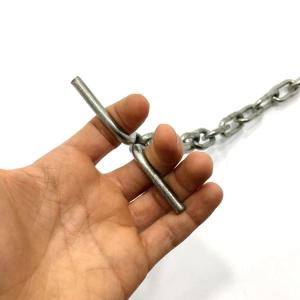 5mm Kalınlıkta Kıskaçlı 1,5m Büyük Kangal Köpek Gezdirme Zinciri Büyük Baş Hayvan Dana Zinciri