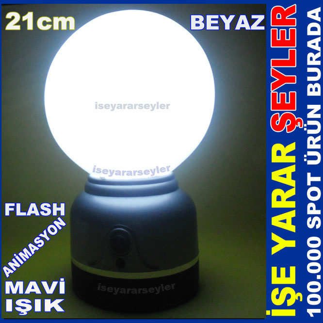 GLOB LED DEKORATİF MASA ve KAMP LAMBASI IŞILDAK