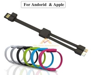 ŞERİT BİLEKLİK ANDROİD-İPHONE DATA ŞARJ KABLOSU