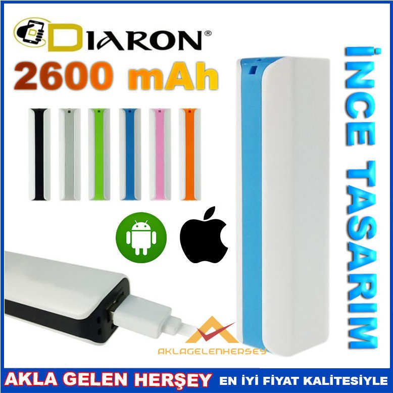2600 MAH İNCE TASARIM POWERBANK SARJ CİHAZI