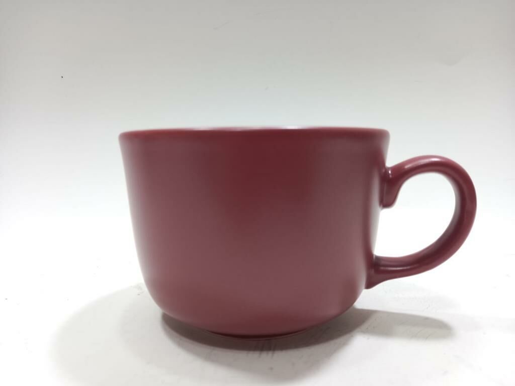 Kaliteli 1. Sınıf Seramik Bordo Renkli Jumbo Boy Kupa 11 cm Çap 8 cm Yükseklik