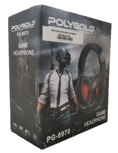 Polygold 3.5mm Çift Jack Giriş Mikrofonlu Oyuncu Kulaklığı 2m Kablo Uzunluğu Ayarlanabilir Kulaklık