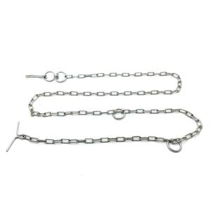 3mm Kalınlıkta Kıskaçlı 2m Uzunlukta Köpek Gezdirme Zinciri Tasması Uzun Evcil Hayvan Zinciri