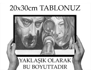 LEON İLK ATIŞ 7 değişen ölçü ORİJİNAL KANVAS TABLO