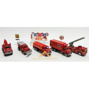 20 PARÇA DİECAST METAL İTFAİYE İSTASYONU SETİ