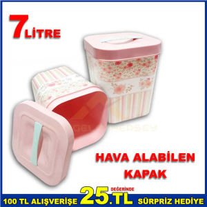 7 LİTRE KARE HAVA ALABİLEN SAKLAMA KABI VE ERZAK KUTUSU