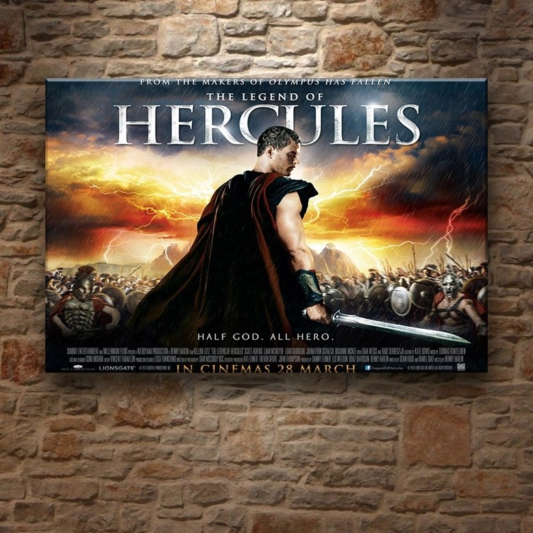 LEGEND OF HERCULES 7 değişen ölçü ORİJİNAL KANVAS TABLO