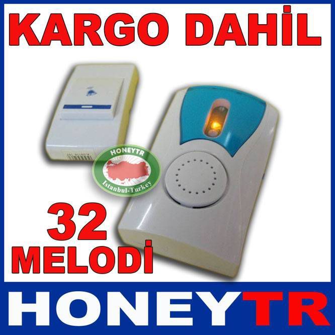 UZAKTAN KUMANDALI KAPI ZİLİ 100METRE KARGO DAHİL