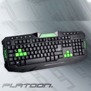 PLATOON PL-495 USB Multimedia Şık Tasarım Oyun Klavyesi