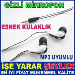 GİZLİ MİKROFON CEP TELEFON MP3 UYUMLU KULAKLIK
