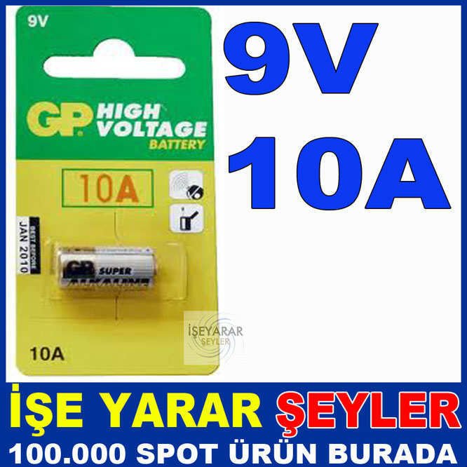 GP 10A 9V ALKALİN KUMANDA PİLİ 10xh21mm