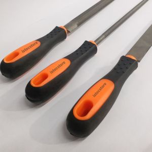 Hava Çeliği 3'lü Eğe Seti Büyük Boy Metal,Ağaç,Plastik Eğeleme Set 32cm Ergonomik Saplı Törpüler