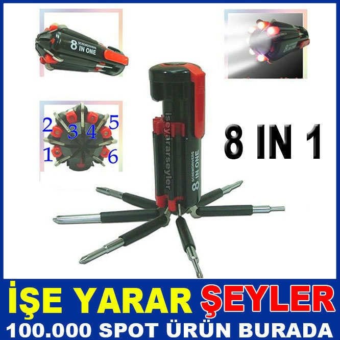 EL FENERLİ 8 TORNAVİDA UÇLU 8 IN 1 SET