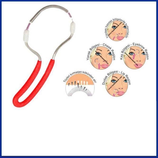 Yüz İçin Yaylı Pratik Epilasyon Aleti