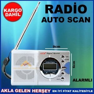 LCD EKRANLI ALARMLI MİNİ DİJİTAL CEP RADYOSU KD