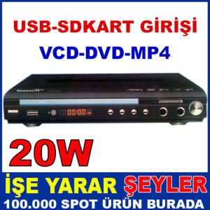 TASTECH USB-SD KART GİRİŞLİ VCD VE DVD PLAYER