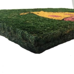 23mm Kalınlık İnek Desenli Sık Dokunmuş Koko Kıl Paspası 35x60cm Kapı Önü Paspası