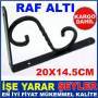 20x15cm VİDA DÜBELLER DAHİL METAL FERFORJE SAĞLAM DUVAR RAF APARATI ÇELİK RAF AYAĞI RAF ALTI DEMİRİ