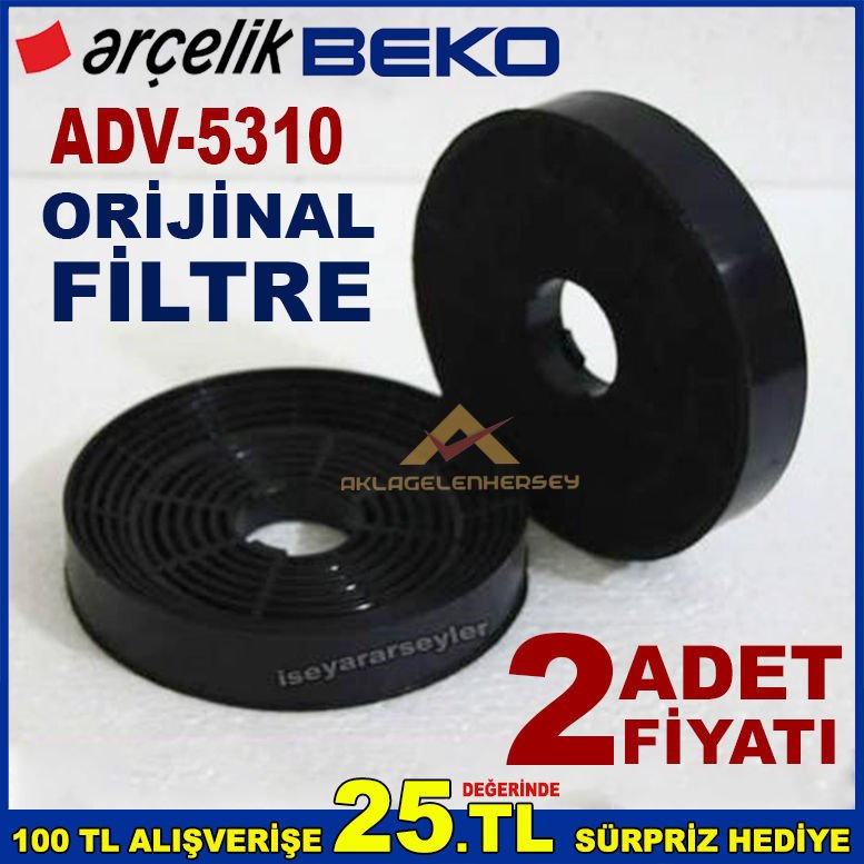 ARÇELİK BEKO ADV 5310 ANKASTRE DAVLUMBAZ FİLTRESİ 5310 ASPİRATÖR KARBON FİLTRE