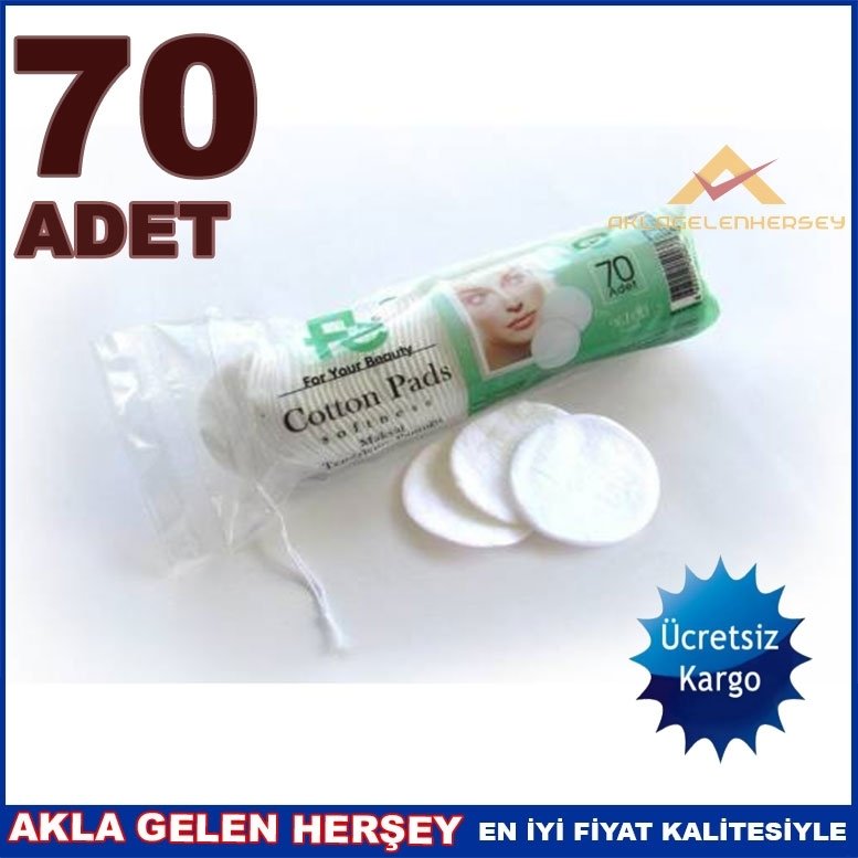 KARGO DAHİL 70 ADET DİSK PAMUK MAKYAJ TEMİZLEME PAMUĞU