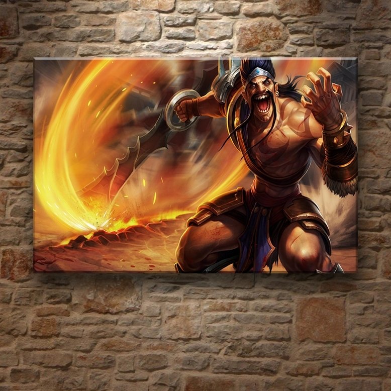 LEAGUE OF DRAVEN 7 değişen ölçü ORİJİNAL KANVAS TABLO