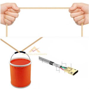 RENKLİ ÖRGÜLÜ MİCRO USB TELEFON ŞARJ KABLOSU-1