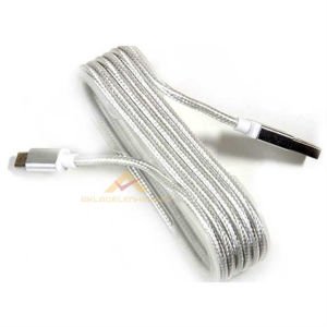 RENKLİ ÖRGÜLÜ MİCRO USB TELEFON ŞARJ KABLOSU-1