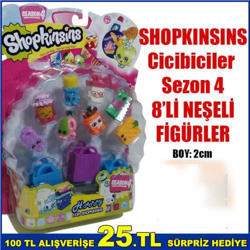 Shopkınsıns Cicibiciler 8 Eğlenceli Karakter Modelleri kalite