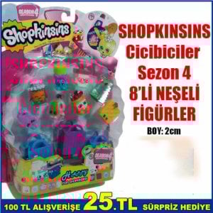 Shopkınsıns Cicibiciler 8 Eğlenceli Karakter Modelleri kalite