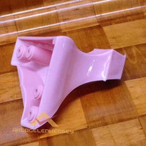 8cm YÜKSEKLİĞİNDE 4adet SAĞLAM DAYANIKLI DOLAP KİTAPLIK ÇEKYAT AYAĞI PEMBE RENK,VİDALARI DAHİL -2