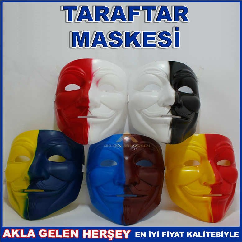 ÇİFT RENK SERT PLASTİKTEN TARAFTAR MASKELERİ