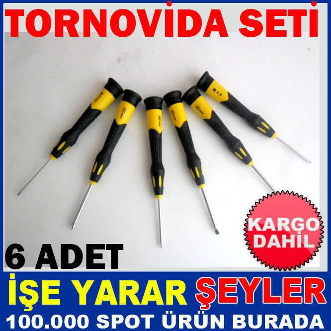 KALİTELİ 6'LI TORNAVİDA VE SETLERİ