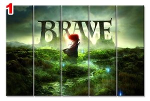 BRAVE 7 STİL 5 PARÇALI KANVAS TABLO