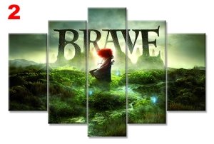 BRAVE 7 STİL 5 PARÇALI KANVAS TABLO