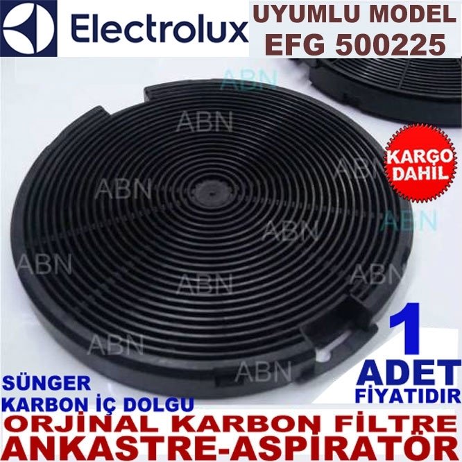 ELECTROLUX EFG 500225 ANKASTRE DAVLUMBAZ SÜNGER KARBON FİLTRESİ
