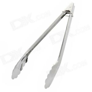 Gümüş Renk Çok Kullanımlı Paslanmaz Çelik Gıda Güvenliği Maşası 29.5 cm