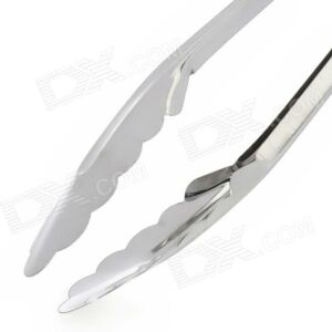 Gümüş Renk Çok Kullanımlı Paslanmaz Çelik Gıda Güvenliği Maşası 29.5 cm