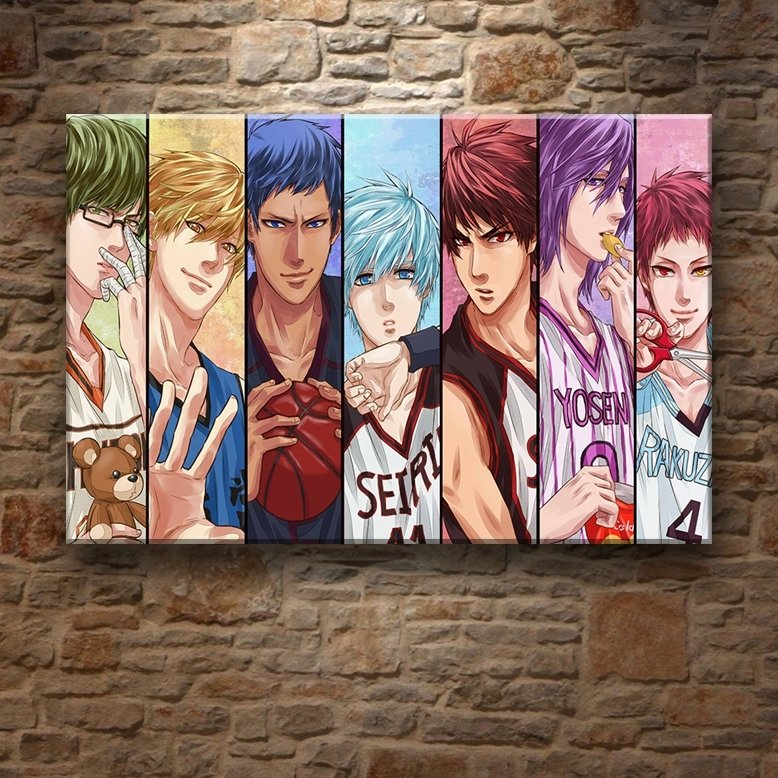KUROKO NO BASKET 7 değişen ölçü ORİJİNAL KANVAS TABLO