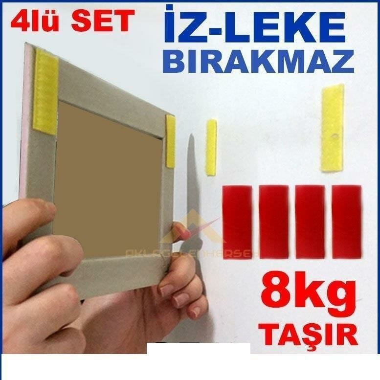 4lü Set çerçeve-tablo için iz bırakmayan çift taraflı cırt bant