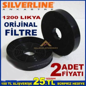 Sılverlıne 1200 Lıkya Ankastre Davlumbaz Filtresi Sılverlıne 1200 Lıkya Aspiratör Karbon Filtre
