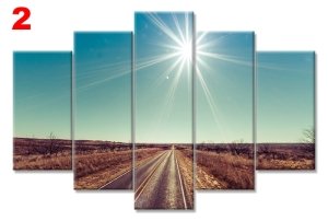 BOS YOL 7 STİL 5 PARÇALI KANVAS TABLO