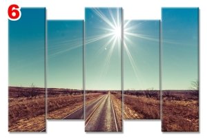 BOS YOL 7 STİL 5 PARÇALI KANVAS TABLO