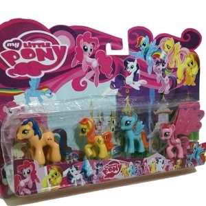 MY LITTLE PONY 4lü RENKLİ EĞLENCELİ KARAKTERLER sevimli 4lü atlar
