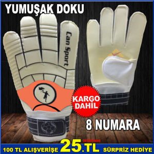 YUMUŞAK DOKUSU İLE KULLANIMI KOLAYLAŞTIRILMIŞ KALİTELİ MALZEMEDEN ÜRETİLMİŞ 8 NO KALECİ ELDİVENİ-1