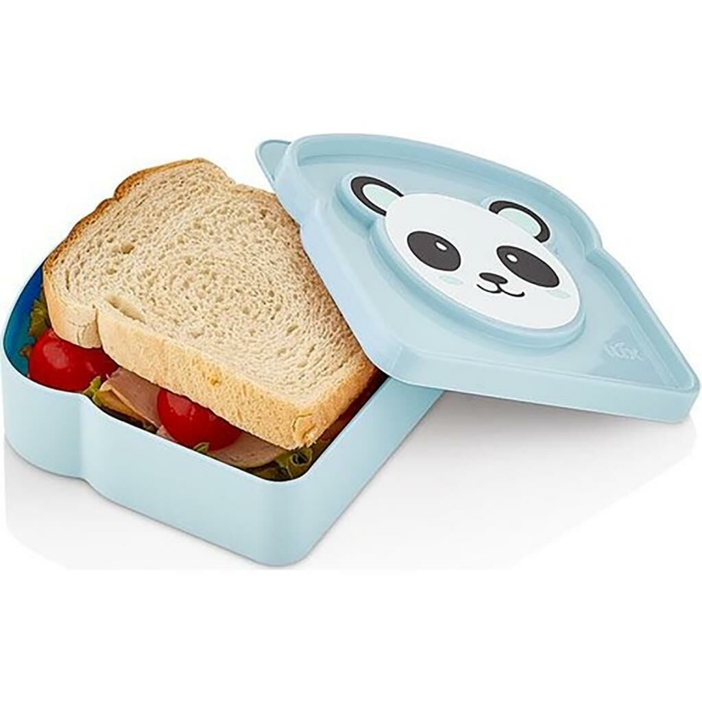 Plastik Qlux Panda Beslenme Kutusu 13 x 12 x 3 cm Kullanımı Kolay ve Pratik