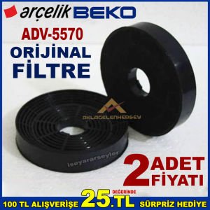 ARÇELİK BEKO ADV 5570 ANKASTRE DAVLUMBAZ FİLTRESİ 5570 ASPİRATÖR KARBON FİLTRE