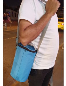 Termoslu Çanta Hediyeli 4lü Çelik Sefer Tası 1-3 kişlik 12x20cm Isı Koruyan Taşıma Çantası+Sefertası Sağlıklı Yemek Taşıma Seti