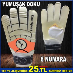 YUMUŞAK DOKUSU İLE KULLANIMI KOLAYLAŞTIRILMIŞ KALİTELİ MALZEMEDEN ÜRETİLMİŞ 8 NO KALECİ ELDİVENİ-1