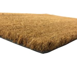 17mm Kalınlıkta PVC Tabanlı Sık Dokunmuş Koko Kıl Paspası 40x70cm Kapı Önü Paspası