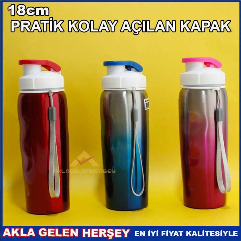 KIRILMAZ KOKU YAPMAZ PASLANMAZ ÇELİK MATARA